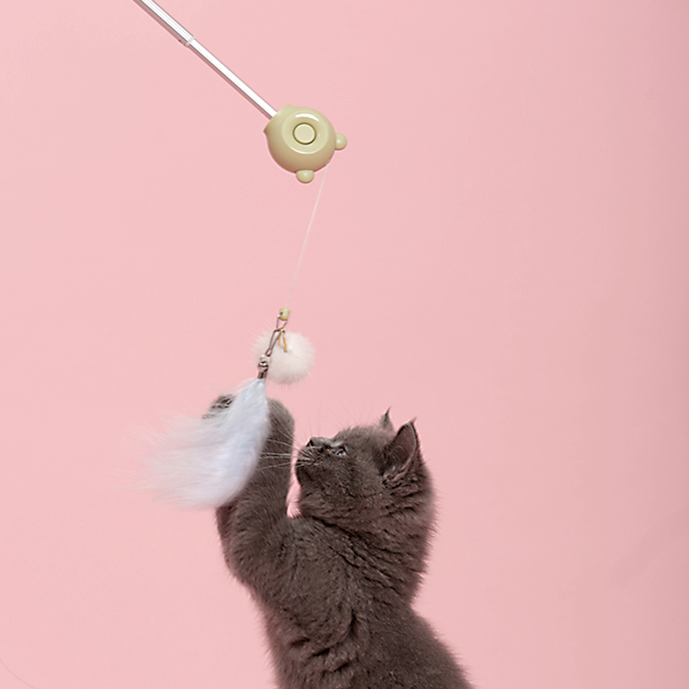 熊熊紅外線伸縮逗貓棒 逗貓神器3.0 顏色隨機出貨, , large