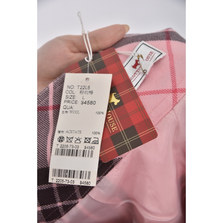 (2XL) scottish house高腰質感羊毛純羊毛粉色短褲二手衣, , large