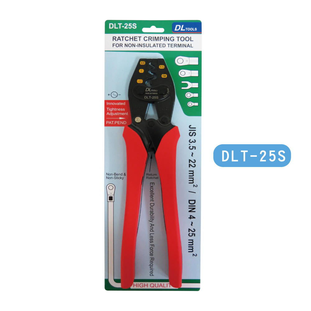 New ratchet-type terminal pliers - 25 square