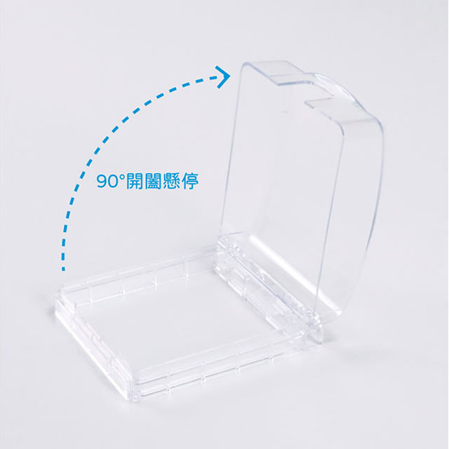 昌運監視器 DJS-DR02-W(透明) 黏貼式門鈴防水盒 IP55超高防水等級 無線門鈴防水盒 適用於DJS-DR95, , large