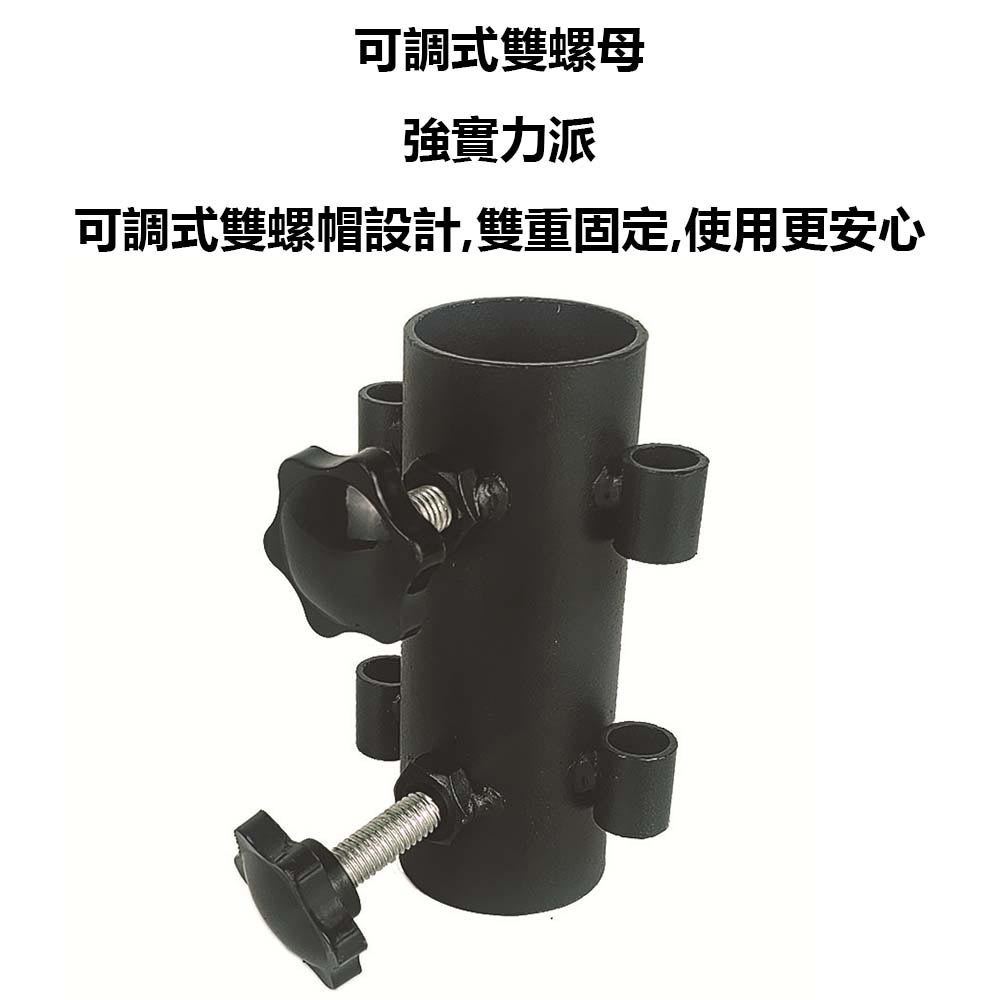 Canopy support poles 33mm 280cm 3m - Black set (2 poles + bag), , large