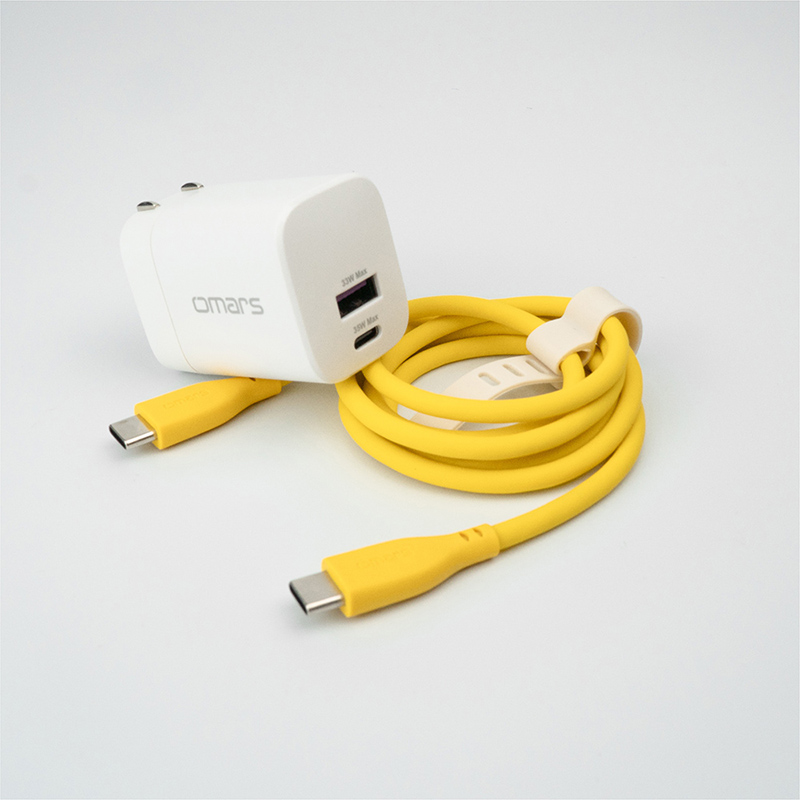 omars AC Portable Power Station+Storage Bag+GaN 35W Adaptor+Type-C Cable-Yellow, , large