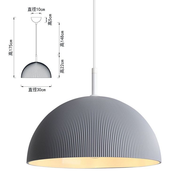 【卡米達】E27金屬餐廳單吊燈(CA5313-1P-GY), , large