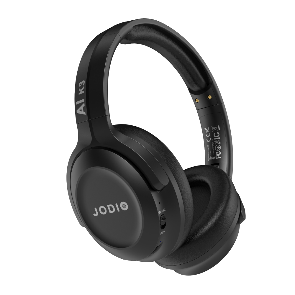 【固士特】JODIO K3藍牙行動KTV耳機_黑色(送專屬收納包，顏色隨機), , large