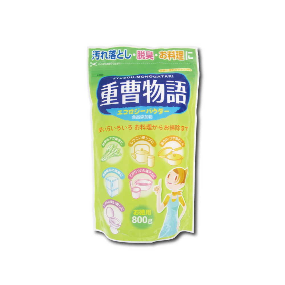 [日日好物]日本Novopin重曹物語-廚房清潔劑小蘇打粉800g/綠袋(去油除垢清潔劑,冰箱清潔粉,餐具,碗盤,爐具,水壺,茶具,咖啡杯皆適用), , large