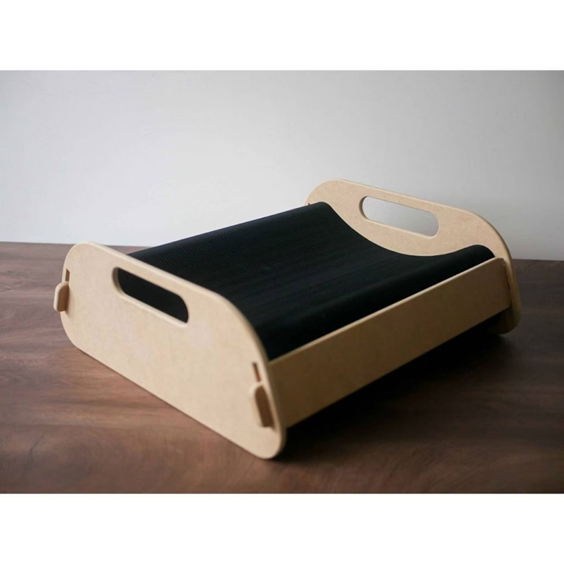 華芙|蜂巢紙收納貓睡床(100%可回收_黑牛皮紙)