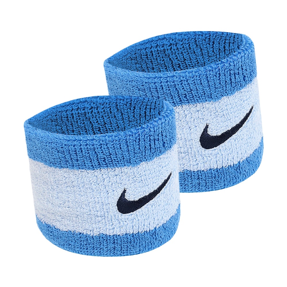 NIKE SWOOSH 腕帶 護腕 健身 訓練 慢跑 戶外 運動 簡約 素色 吸汗 乾爽 透氣 彈性 柔軟 舒適 天空藍