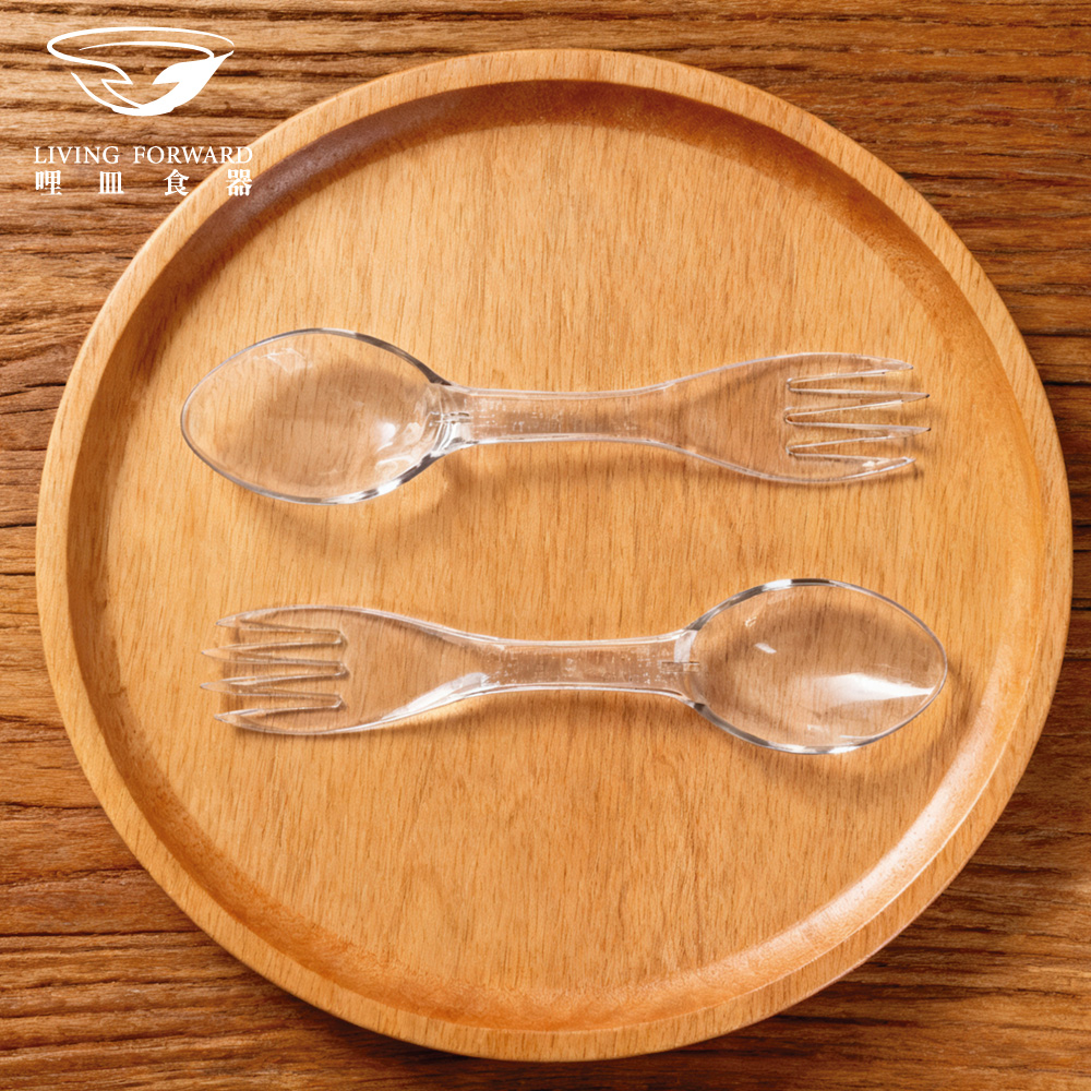 【哩皿食器】台灣製  食品級Tritan  湯匙叉六入組