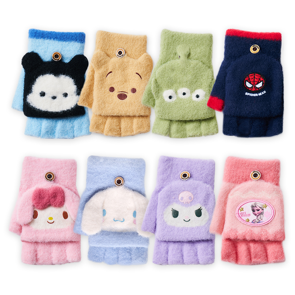 (多款)迪士尼 兒童保暖手套 大耳狗 冰雪 蜘蛛人【旺達棉品】UT-HW001, , large