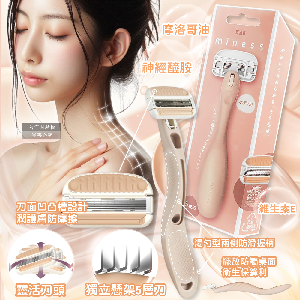 KAI Miness Body Razor 1pc, , large