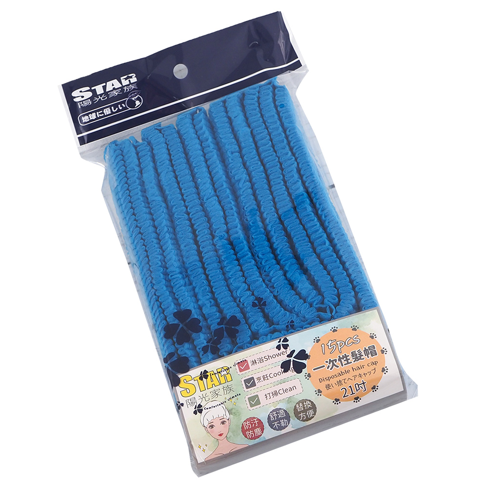 一次性髮帽-21吋-15入-6包