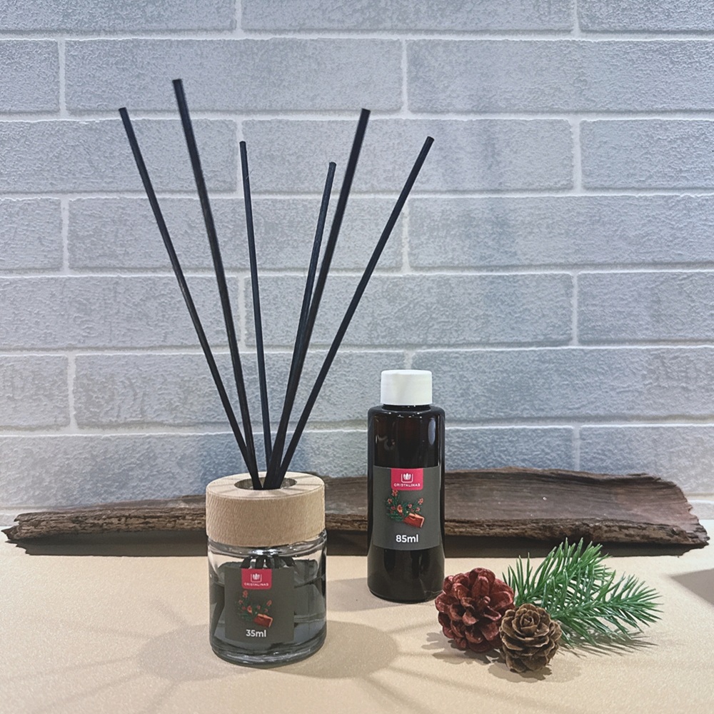 Mikado Essence Promo Set _classic 35ml+ Refill 85ml + Reeds _ S&aacute;ndalo y Cedro_, , large
