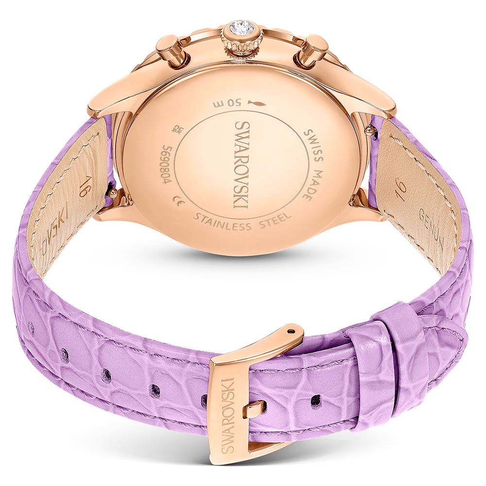 SWAROVSKI 施華洛世奇 Octea Chrono 水晶計時手錶 女錶-37mm(5690804), , large