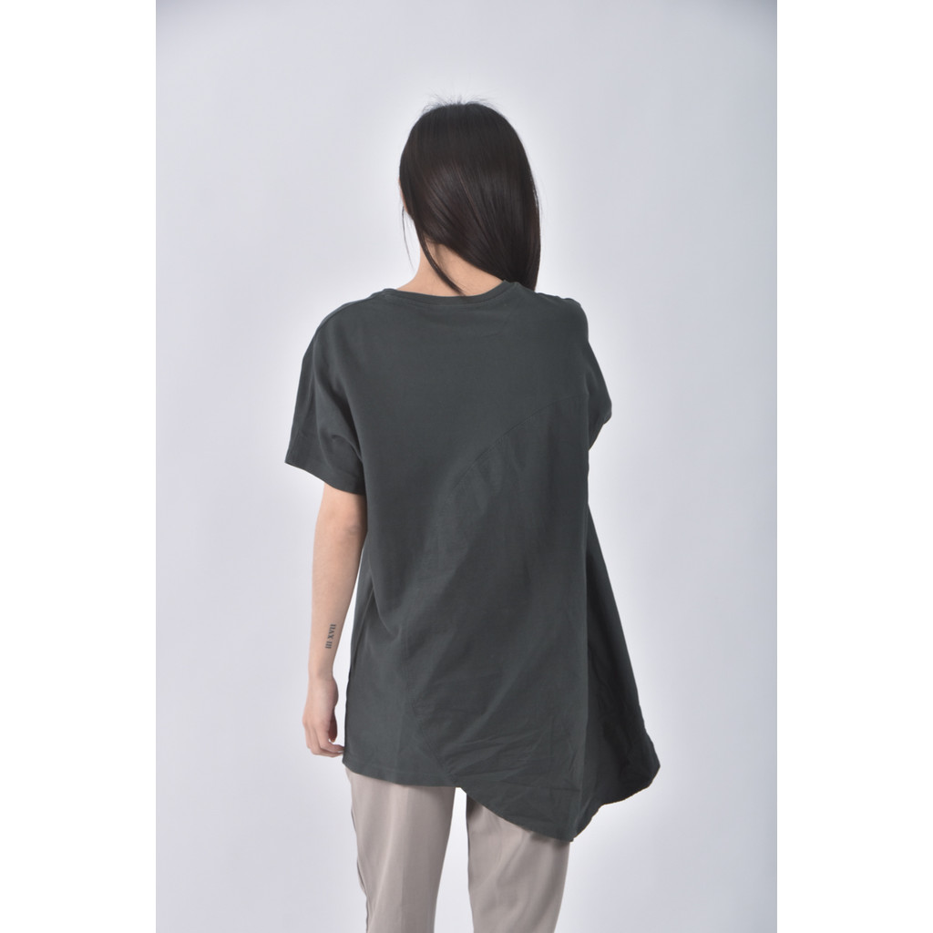 (M) cos棉質純棉綠色短袖上衣二手衣, , large