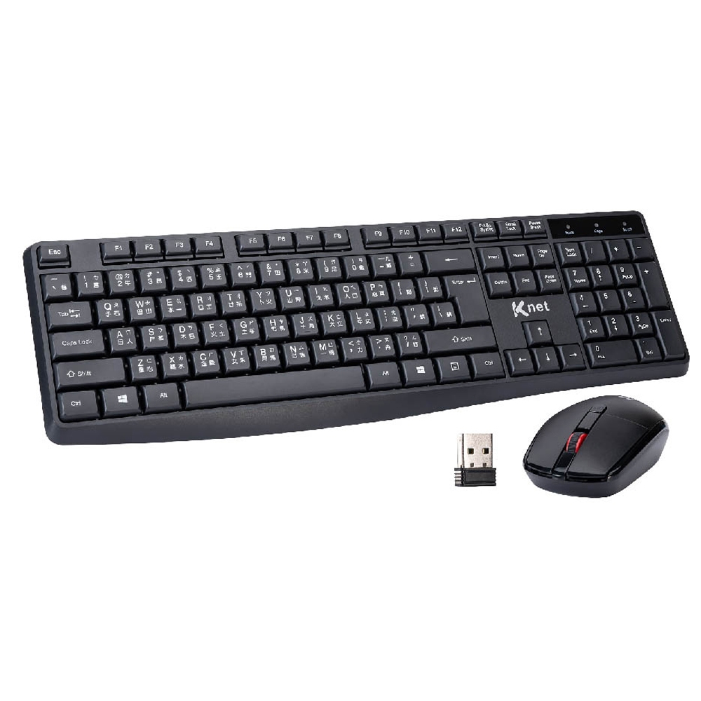 KTnet Z7 2.4G無線鍵盤滑鼠組 經典款 多段DPI切換 超省電設計, , large