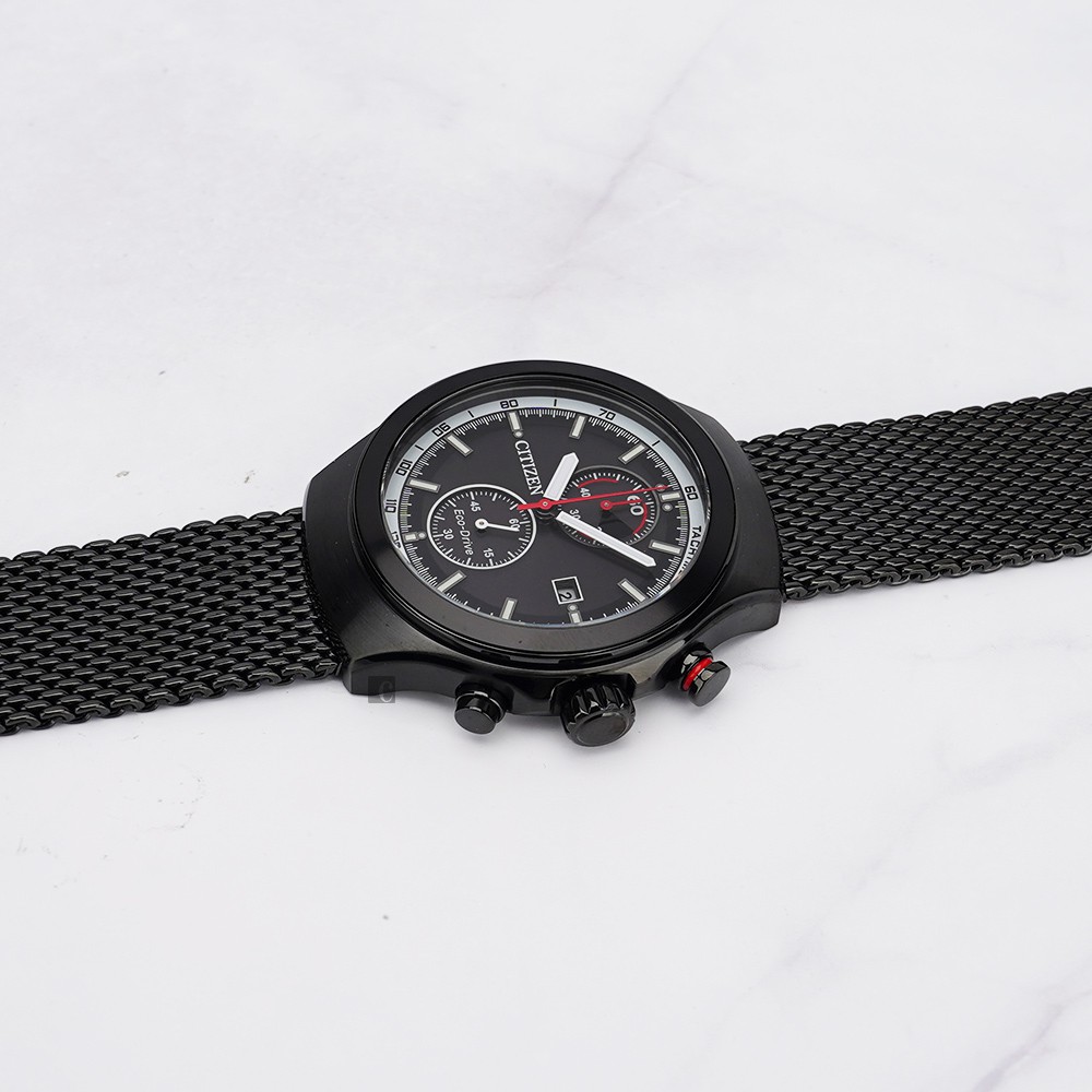 CITIZEN 星辰 光動能計時手錶-黑/43.5mm CA7015-82E, , large