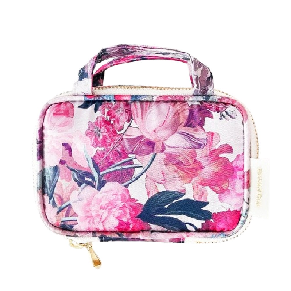 日本製 【Passage Bois】緹花 首飾化妝包, , large