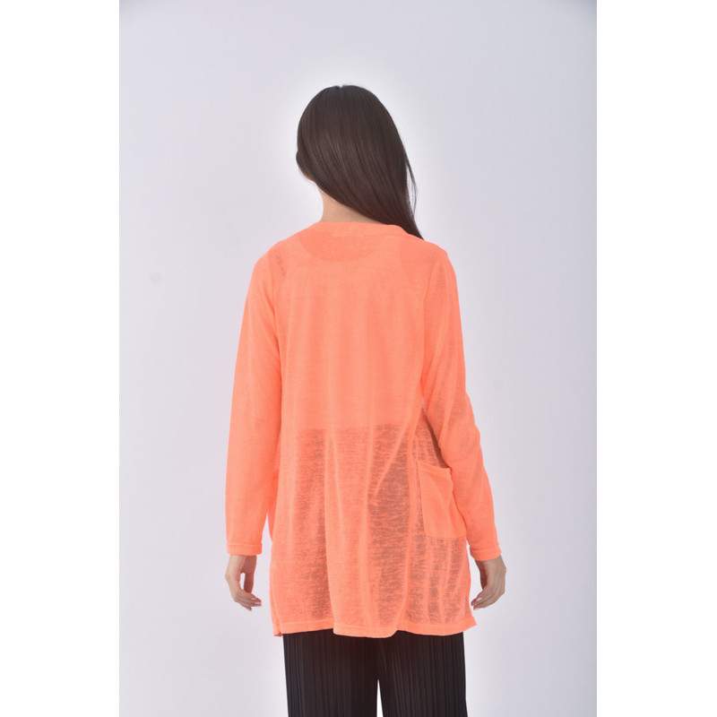 (S) orangebear質感銀光橘色外套二手衣, , large
