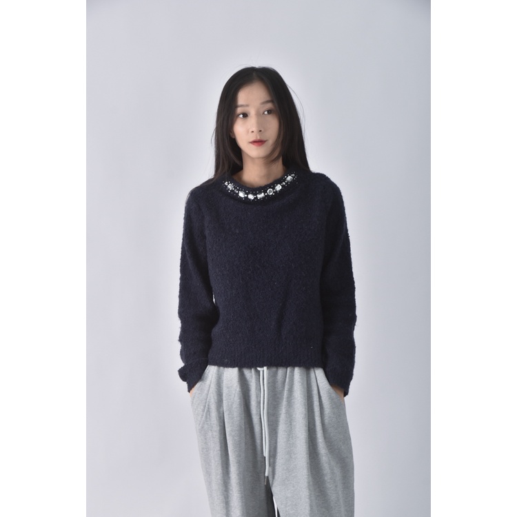 (L) 【房業涵私服】net寶石藍色毛衣二手衣, , large