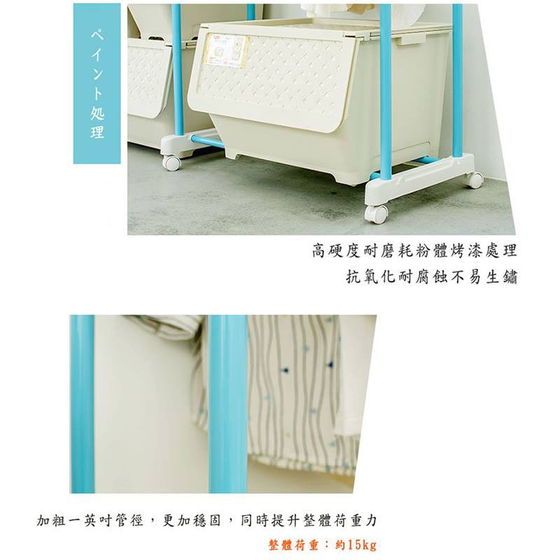  【Y HOUSE】Macaron pink double-rod hanger, open hanger, clothes rail - pink, , large