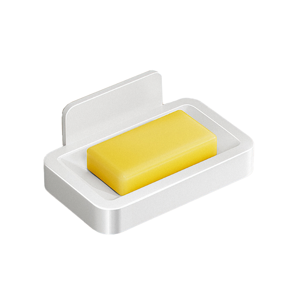 【上手家居】太空鋁肥皂盒 白色(肥皂架/香皂盒/香皂架/皂盒/肥皂瀝水架), , large