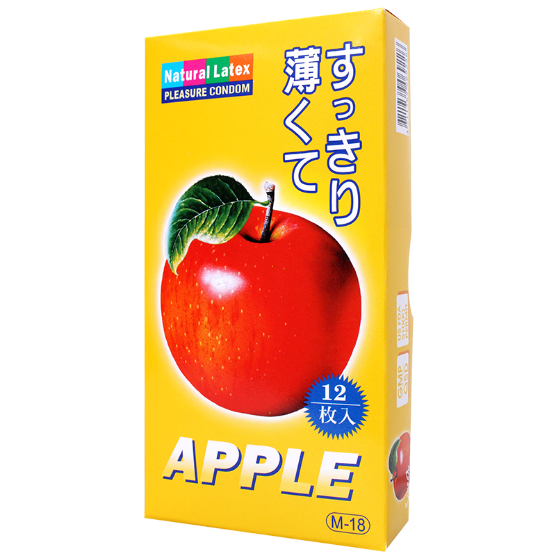 【樂趣】螺紋顆粒(3合1)蘋果衛生套 12入 保險套