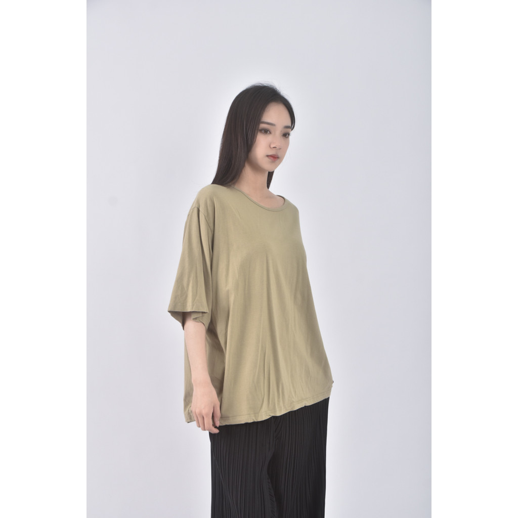 (XL) yoom韓牌質感圓領綠色短袖上衣二手衣, , large