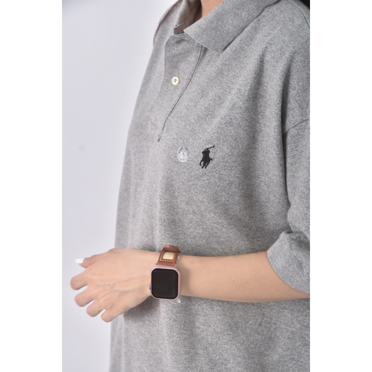(L) polo ralph lauren棉質純棉灰色短袖上衣二手衣, , large