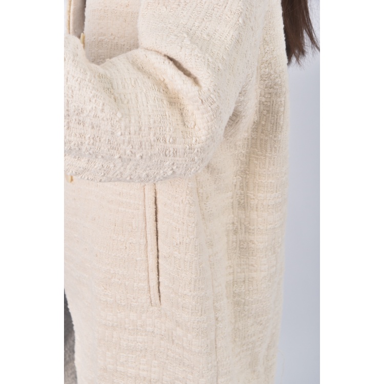 (XL) gerard darel長版厚磅白色外套二手衣, , large
