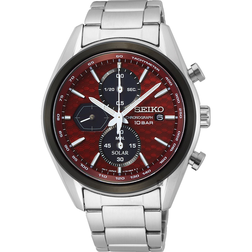 SEIKO 精工 CS 喬治亞羅設計 計時手錶-41mm V176-0BH0R(SSC771P1)
