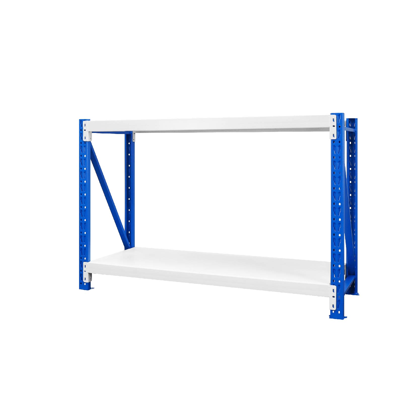 [佳格倉儲]輕型工作桌 | 深50x寬120x高80 (共2層) 藍白 | DIY組裝商品