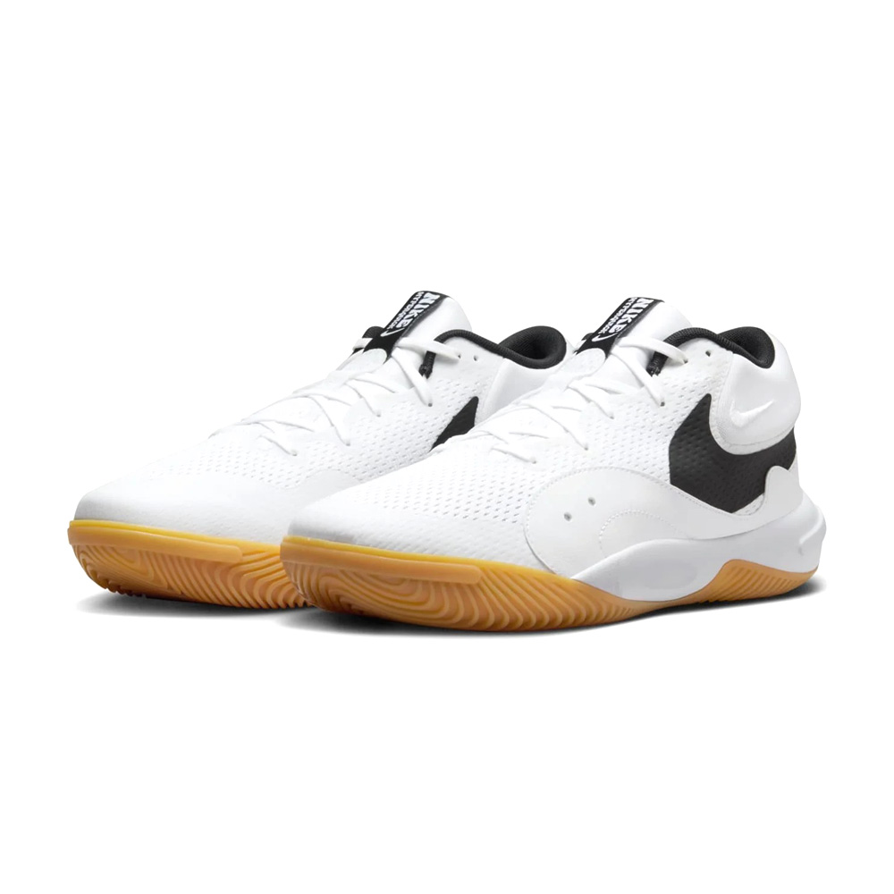 NIKE HyperQuick 排球鞋 男運動鞋 男鞋 室內運動 輕量 透氣 穩定 支撐 抓地 止滑 白黑 白藍, , large