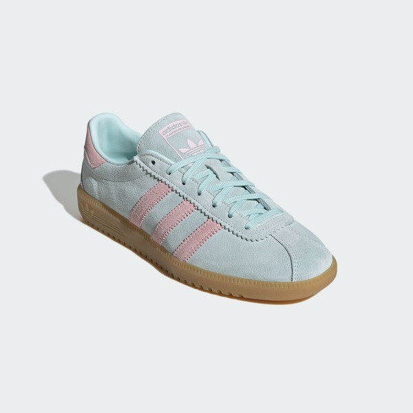 Kixpress-Adidas Adidas Brmd W 女 運動休閒鞋 德訓鞋 復古 麂皮 舒適 水藍 粉紅 [JS0257], , large