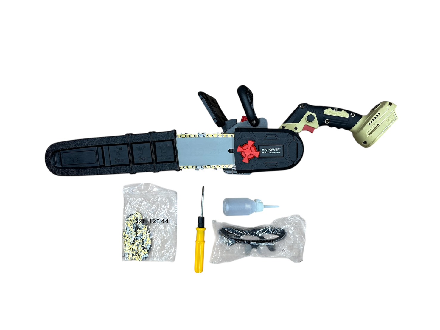 WIN五金 MK-POWER 12吋無刷電鏈鋸機MK-V712BL(單主機) 充電式電鋸 伐木 砍樹家用電鋸 手鋸鋰 電鋸電動鋸, , large