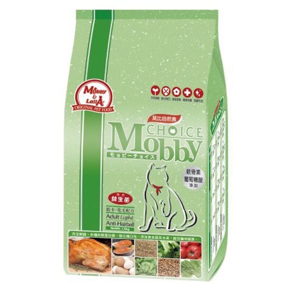 【Mobby莫比】貓飼料 貓糧 控制體重 低卡化毛成貓專用配方3kg, , large