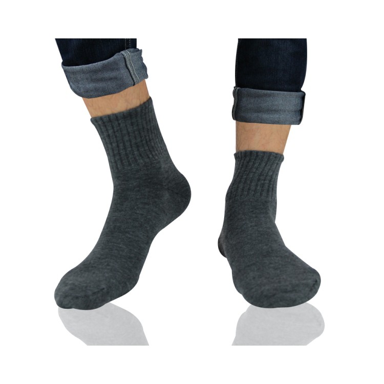 【BVD】1/2 男學生襪-黑 B378(加大) 男襪 短襪, , large