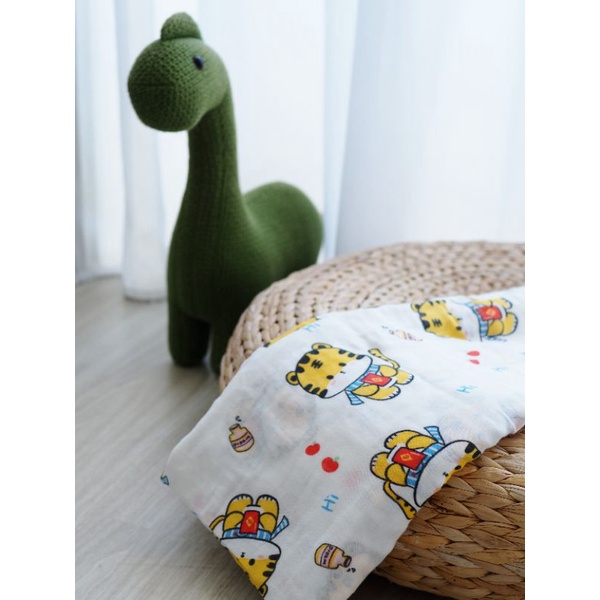 [Kaimei Cotton Industry] 4 into the group, random and excellent, 2 layers of bamboo stick imitation silk cloth, gauze large square towel, suitable for bath towels/thin quilts/baby quilts, , large