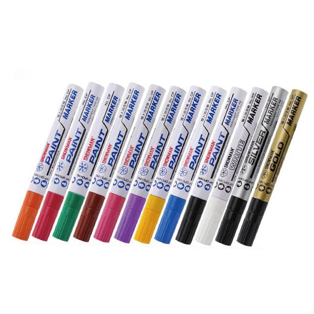 雪人SNOWMAM 粗芯油漆筆1.5～3.0 mm橘, , large