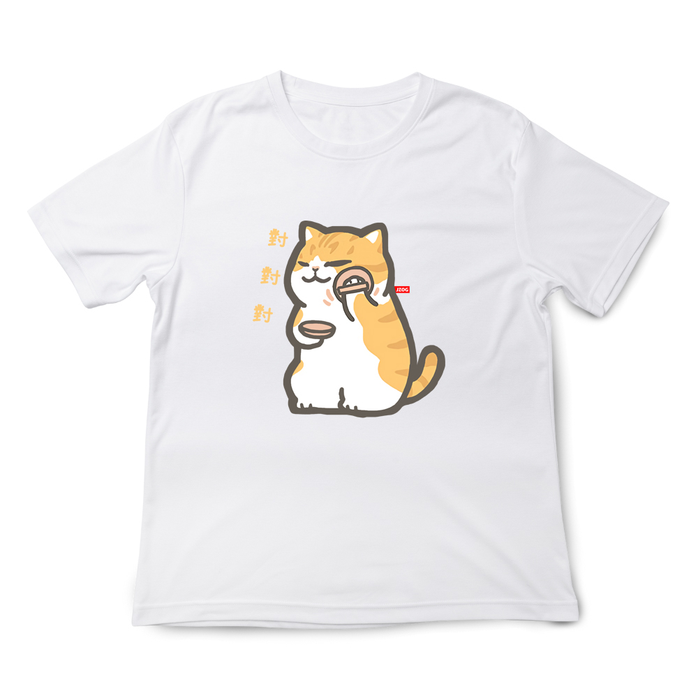 JZ TEE 柴犬&貓咪-你最美 印花短袖T恤, , large