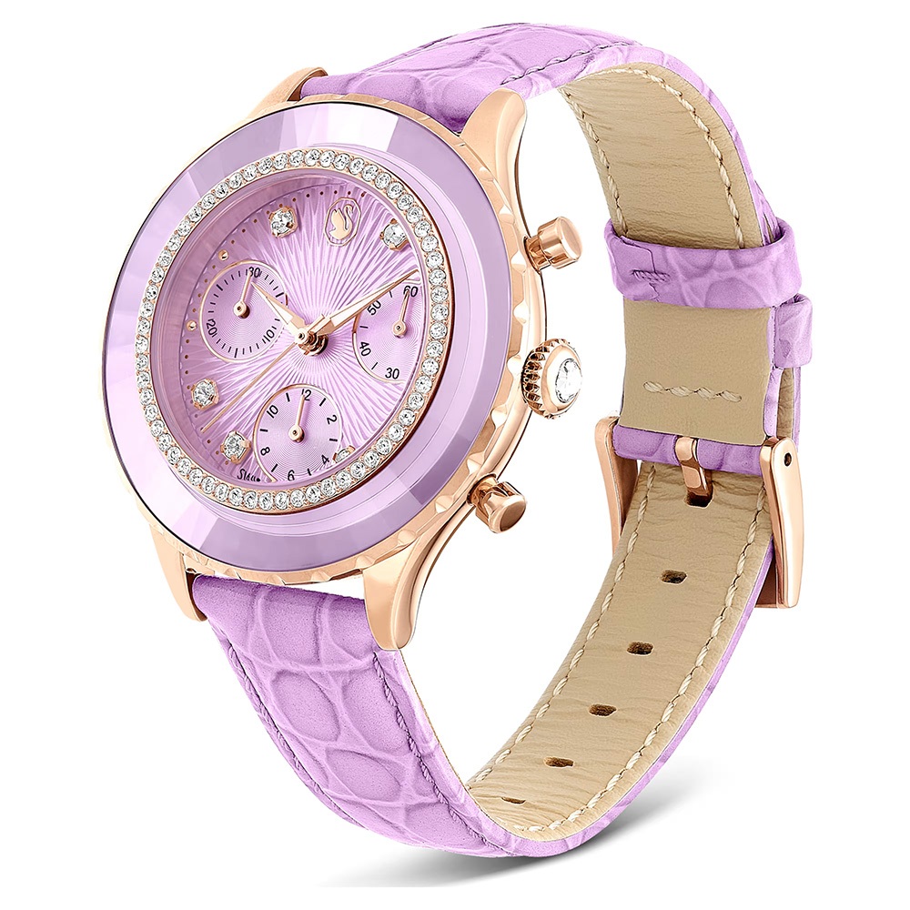 SWAROVSKI 施華洛世奇 Octea Chrono 水晶計時手錶 女錶 送禮推薦-37mm 5690804, , large