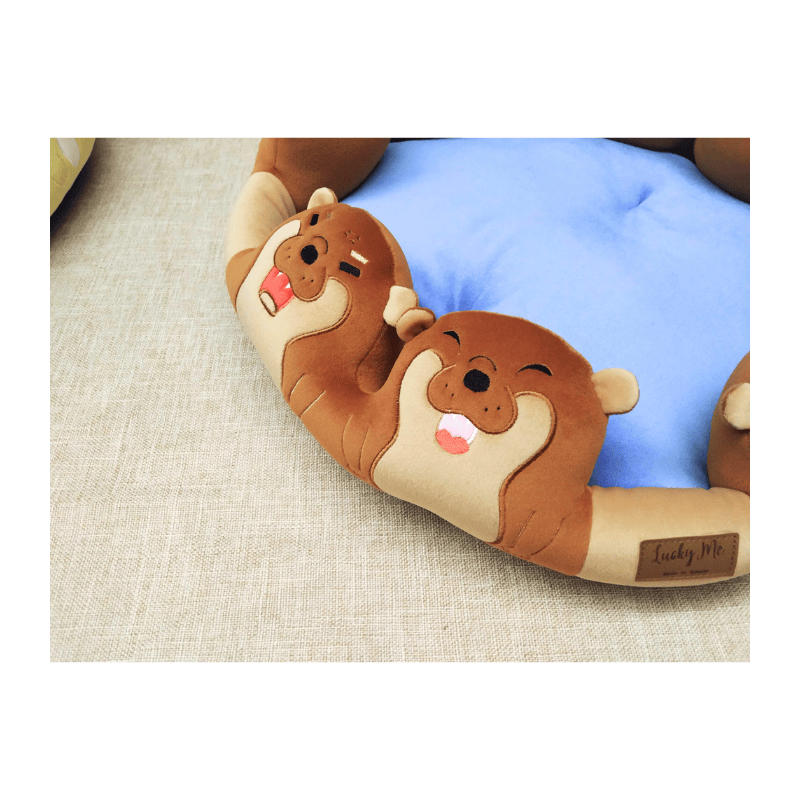 Pet bed with cute animal theme, , large