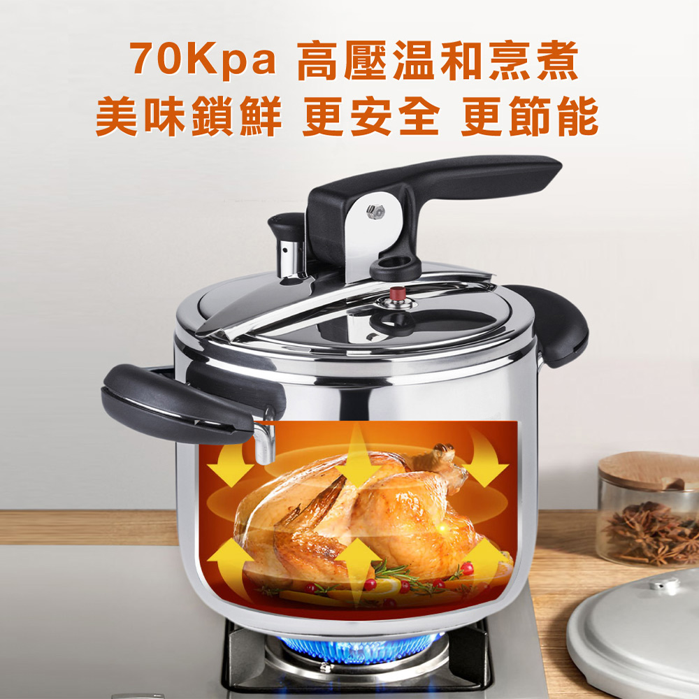 【義大利Barazzoni】義大利原裝進口喜多莉不鏽鋼經典壓力快鍋12L(304不鏽鋼), , large