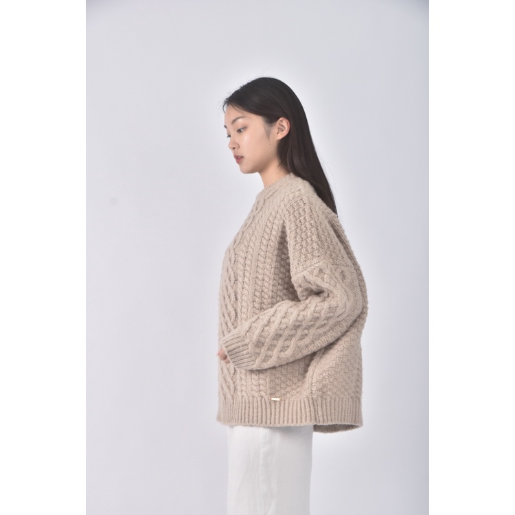 (F) chloe chen質感杏色毛衣二手衣, , large