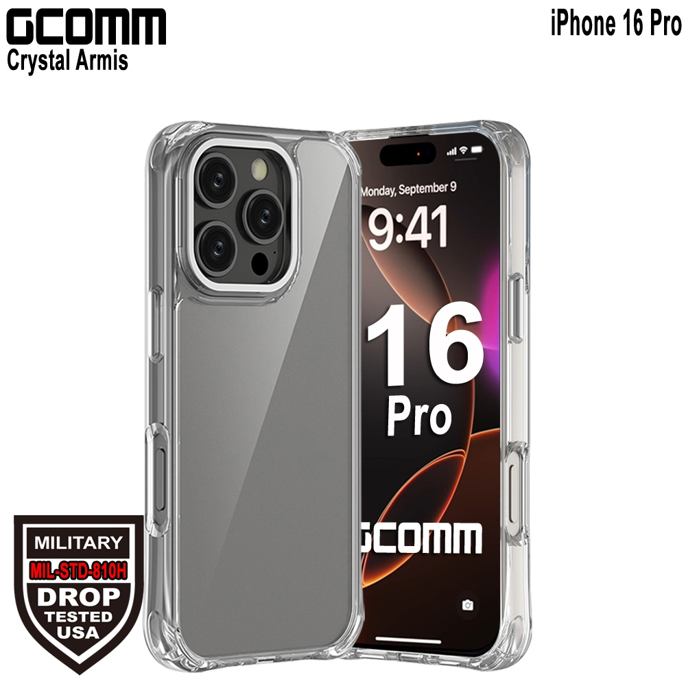 GCOMM iPhone 16 Pro 亮透3米軍規防摔殼 Crystal Armis, , large