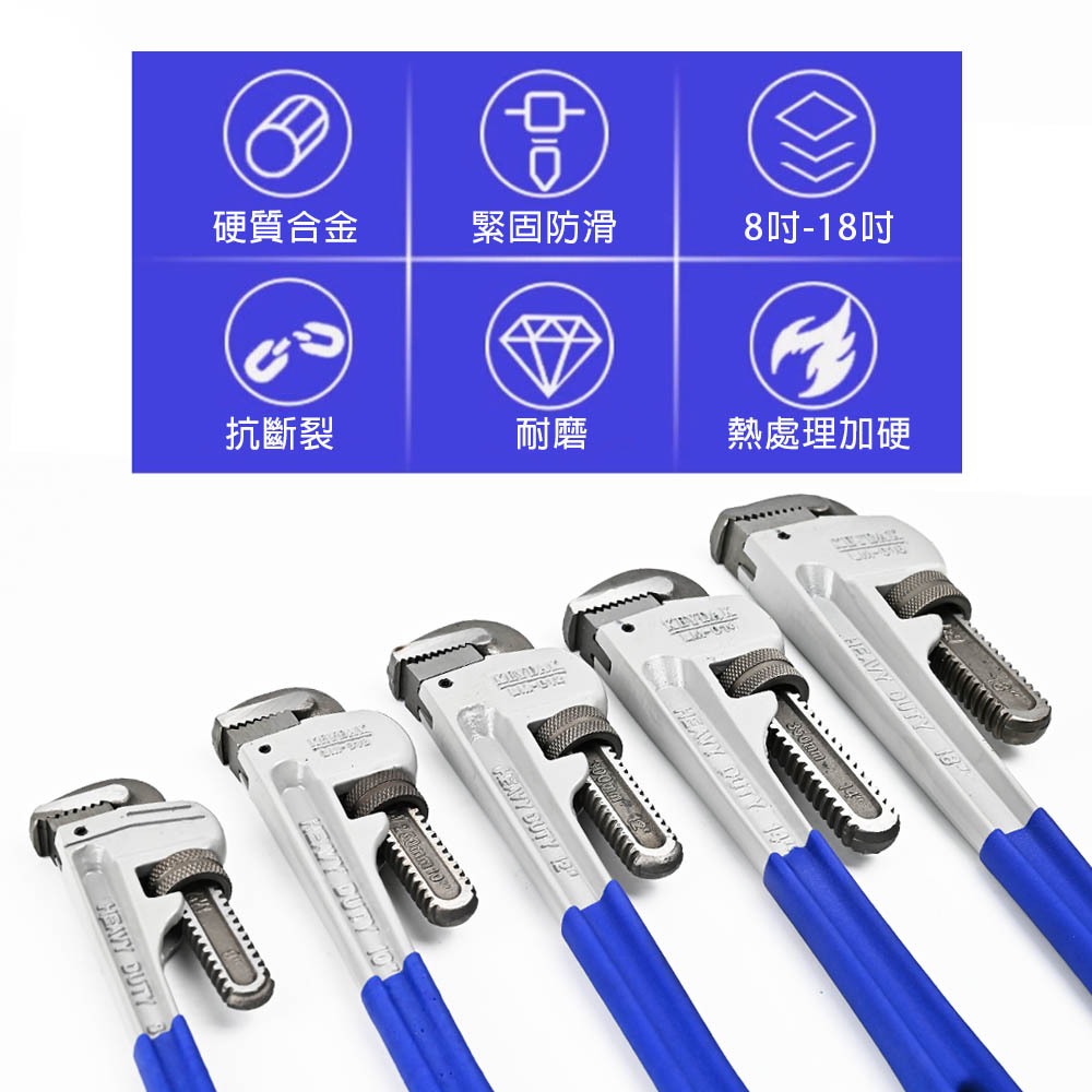 【TOPWAY】24吋 美式管子鉗 水管鉗 幫浦鉗活動板手 馬達扳手 馬達鉗 夾鉗 螺帽鉗 管仔鉗 多功能水管扳手, , large