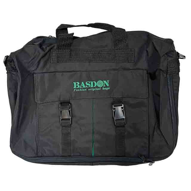 ~雪黛屋~BASDON 旅行購物包台灣製附長背帶男女適底部二組加大容量BSN003, , large