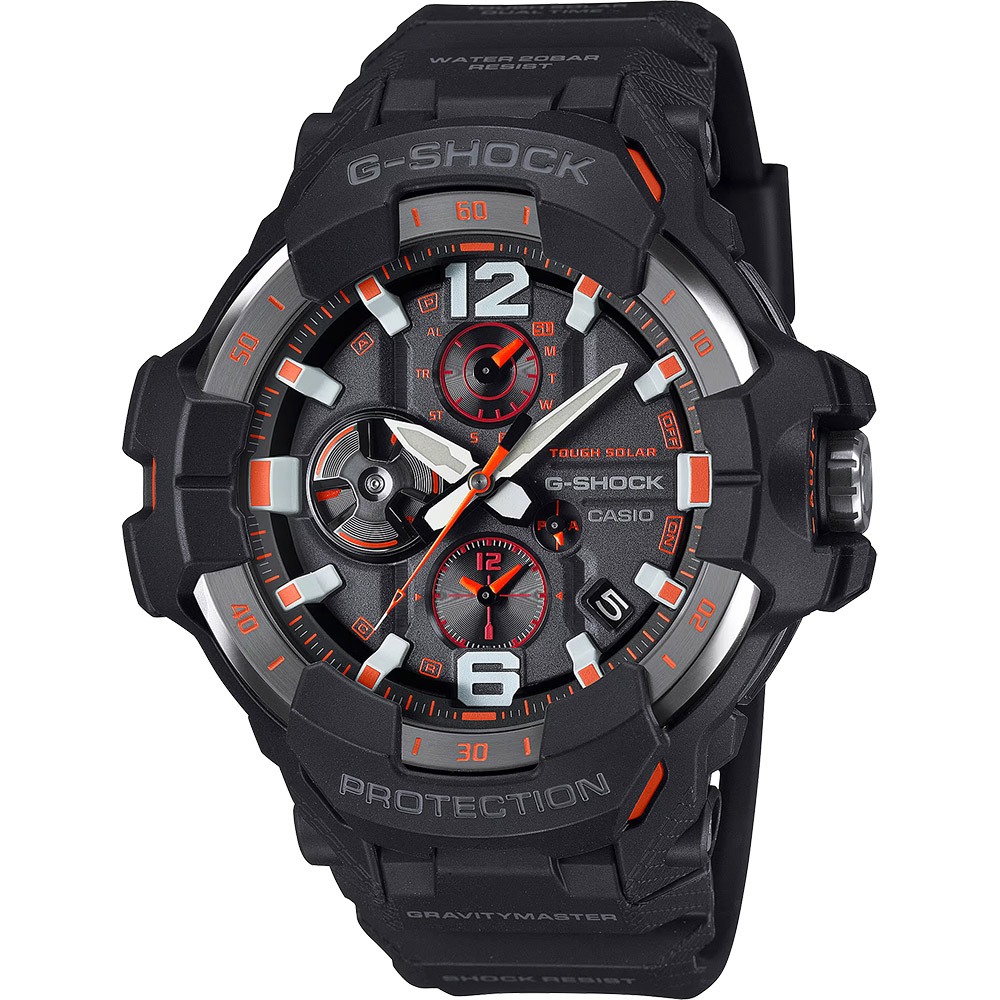 CASIO卡西歐 G-SHOCK MASTER OF G專業航空錶 太陽能藍芽飛行錶 GR-B300-1A4, , large