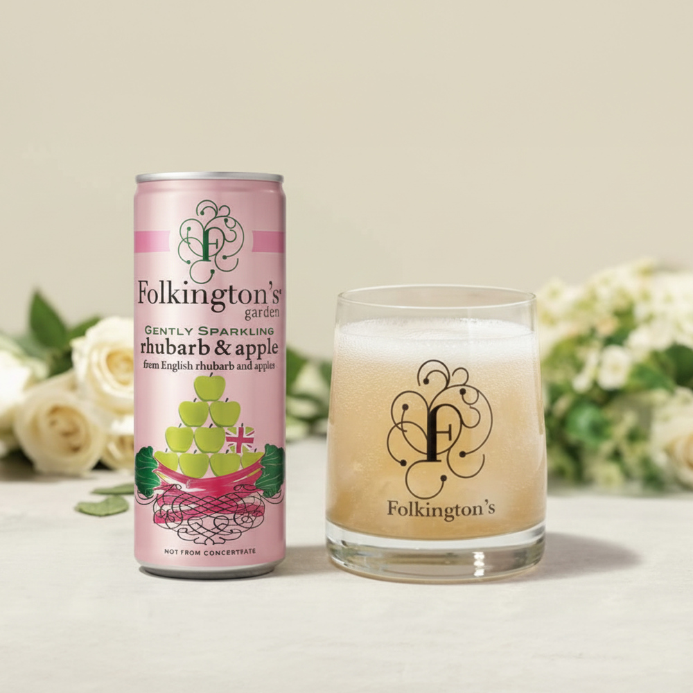 【Folkington's】西洋大黃蘋果微氣泡飲 250ml, , large