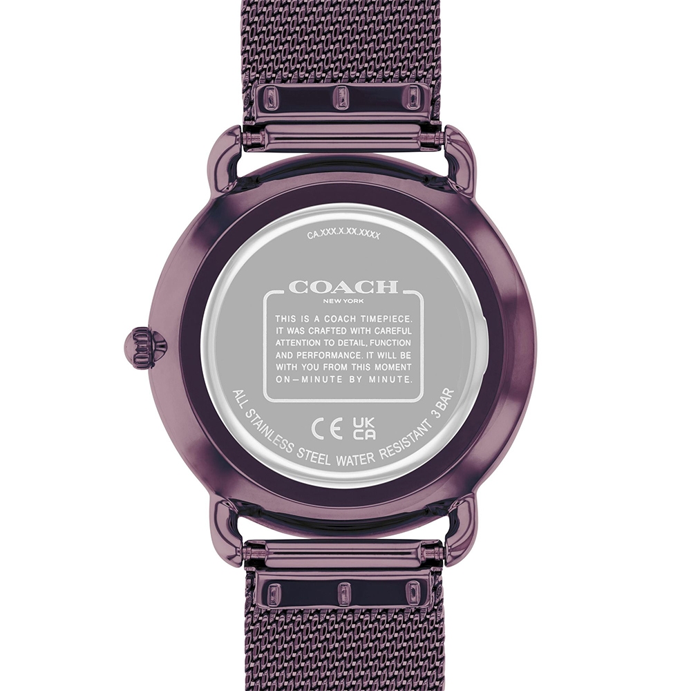 COACH Elliot 經典山茶花米蘭帶女錶 送禮-36mm CO14504211, , large