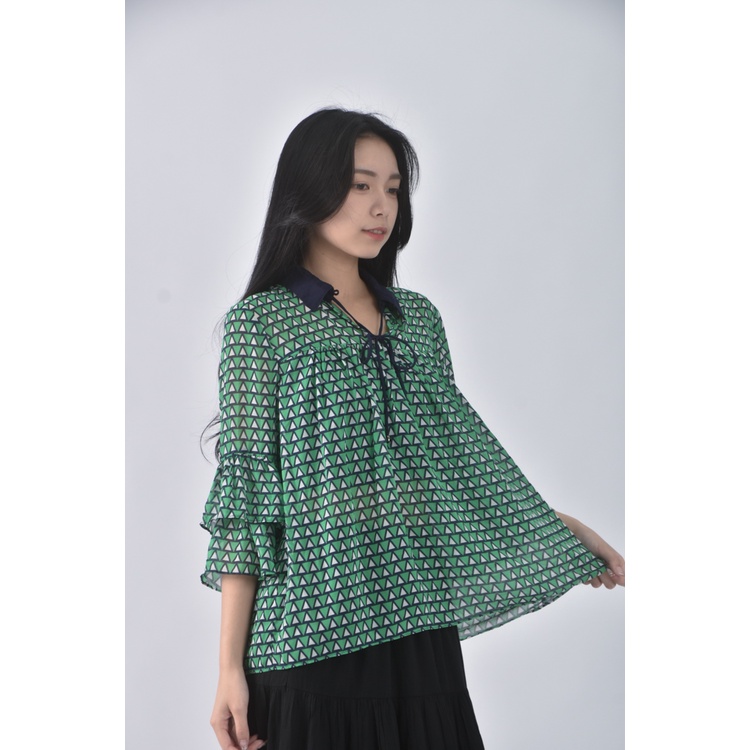 (S) moma綠色長袖上衣二手衣, , large